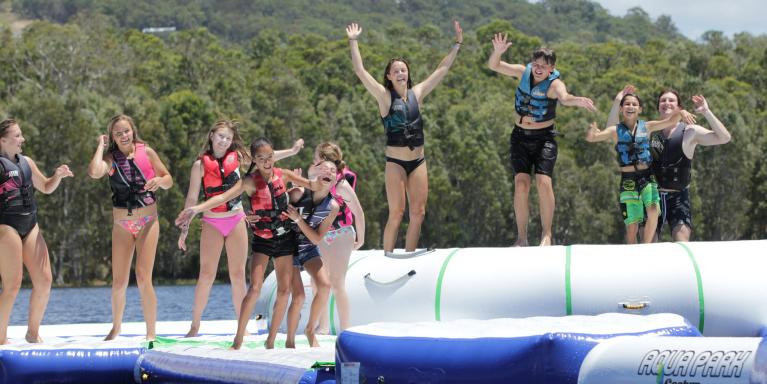 It is a requirement of Aqua Park Coolum that all participants must be aware of, and abide by,  the Safety Rules listed below.  All patrons must sign a waiver form before we can sell you a ticket. These are available on site at the ticket booth.  Parents / Legal guardians need to complete this for any children under 15 years of age.